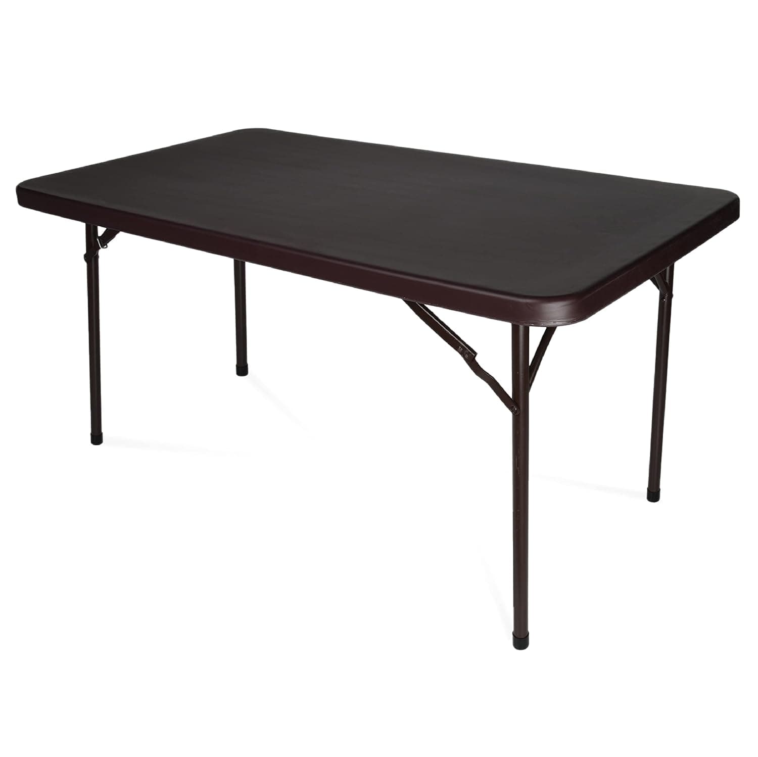 Supreme Furniture Buffet Foldable Table Plastic Top with Metal Legs | Rectangular Multipurpose Table